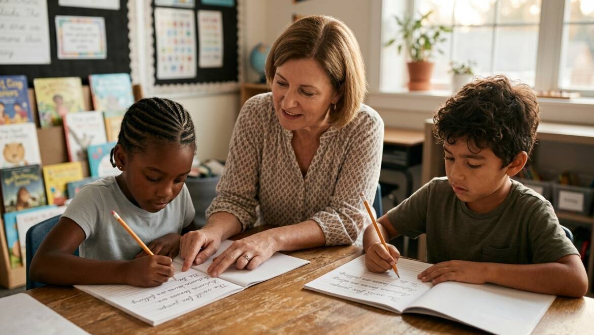 Daily Practice Workbook Guide for Cursive Sentences 2
