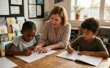 Daily Practice Workbook Guide for Cursive Sentences 2