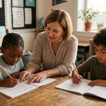 Daily Practice Workbook Guide for Cursive Sentences 2