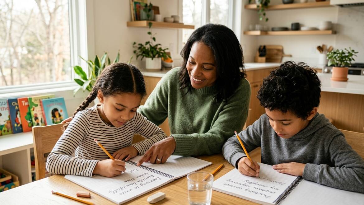 Daily Practice Workbook Guide for Cursive Sentences 3