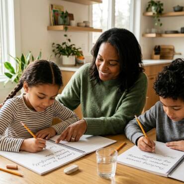 Daily Practice Workbook Guide for Cursive Sentences 3