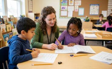 Daily Practice Workbook Guide for Cursive Sentences
