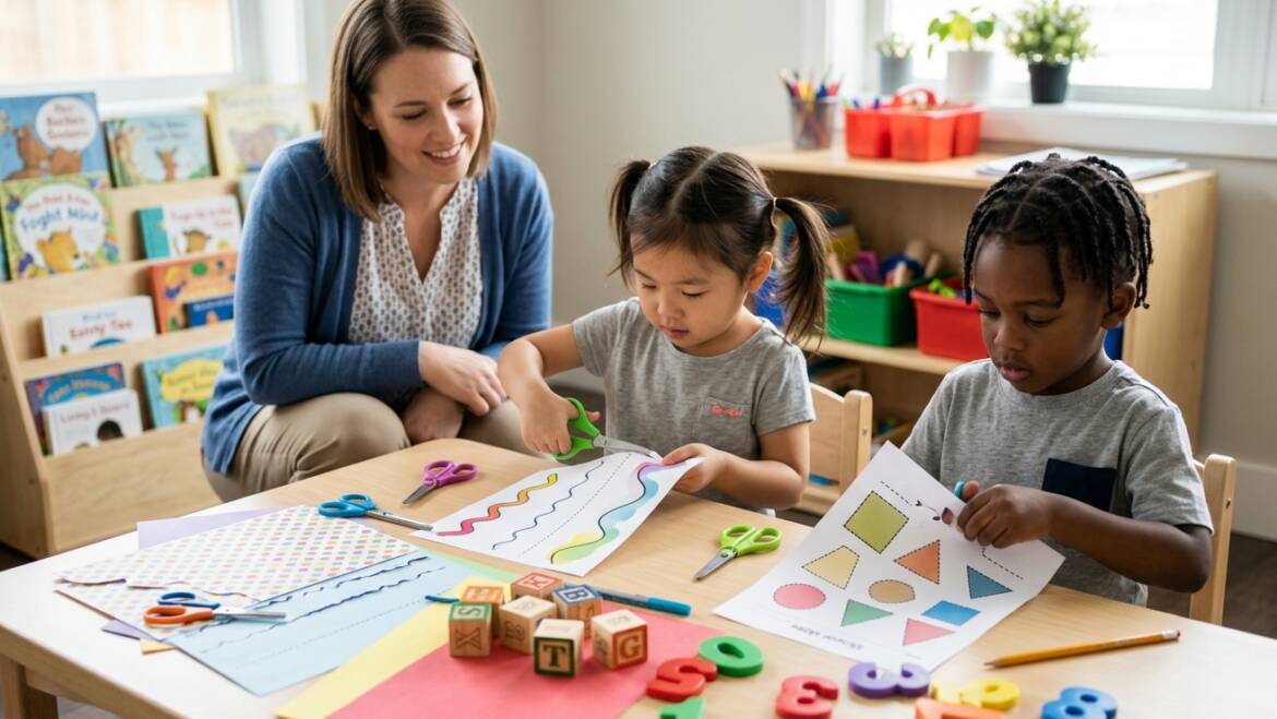 Daily Practice Workbook Guide for Preschool Scissor Skills 2