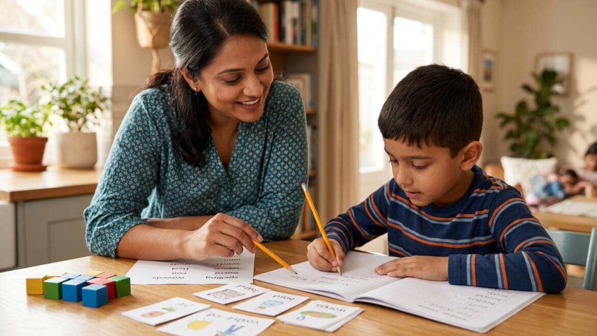 Daily Practice Workbook Guide for Weekly Spelling Homework