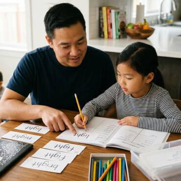 Daily Practice Workbook Guide for Weekly Spelling Homework 3