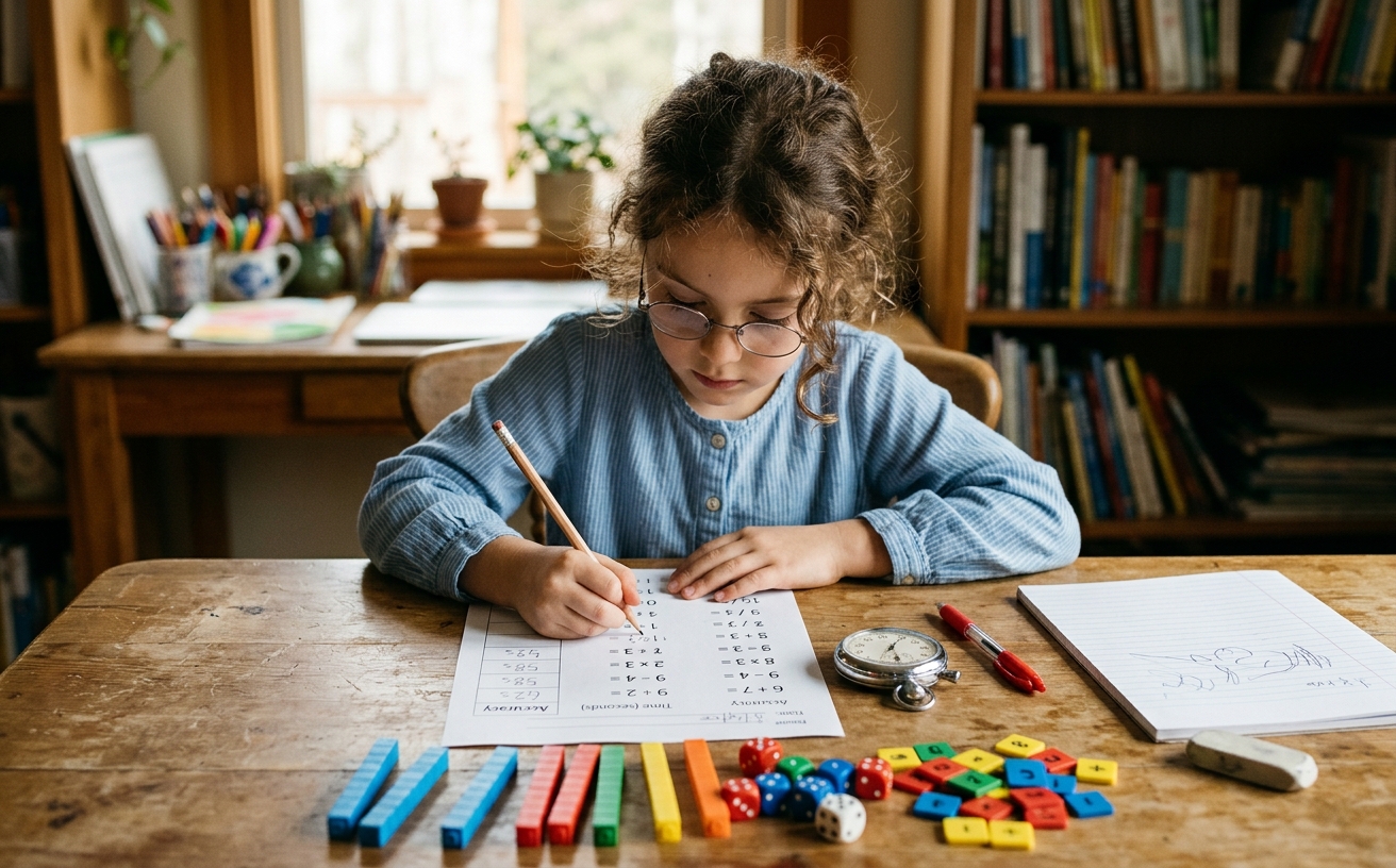 Math Speed Drills for Homeschool: How to Track Accuracy and Time article image