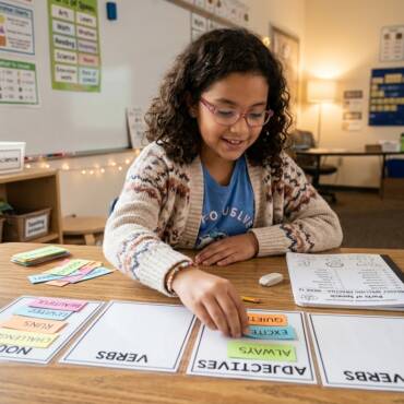 Parts of Speech and Vocabulary Practice for 4th Grade Spellers